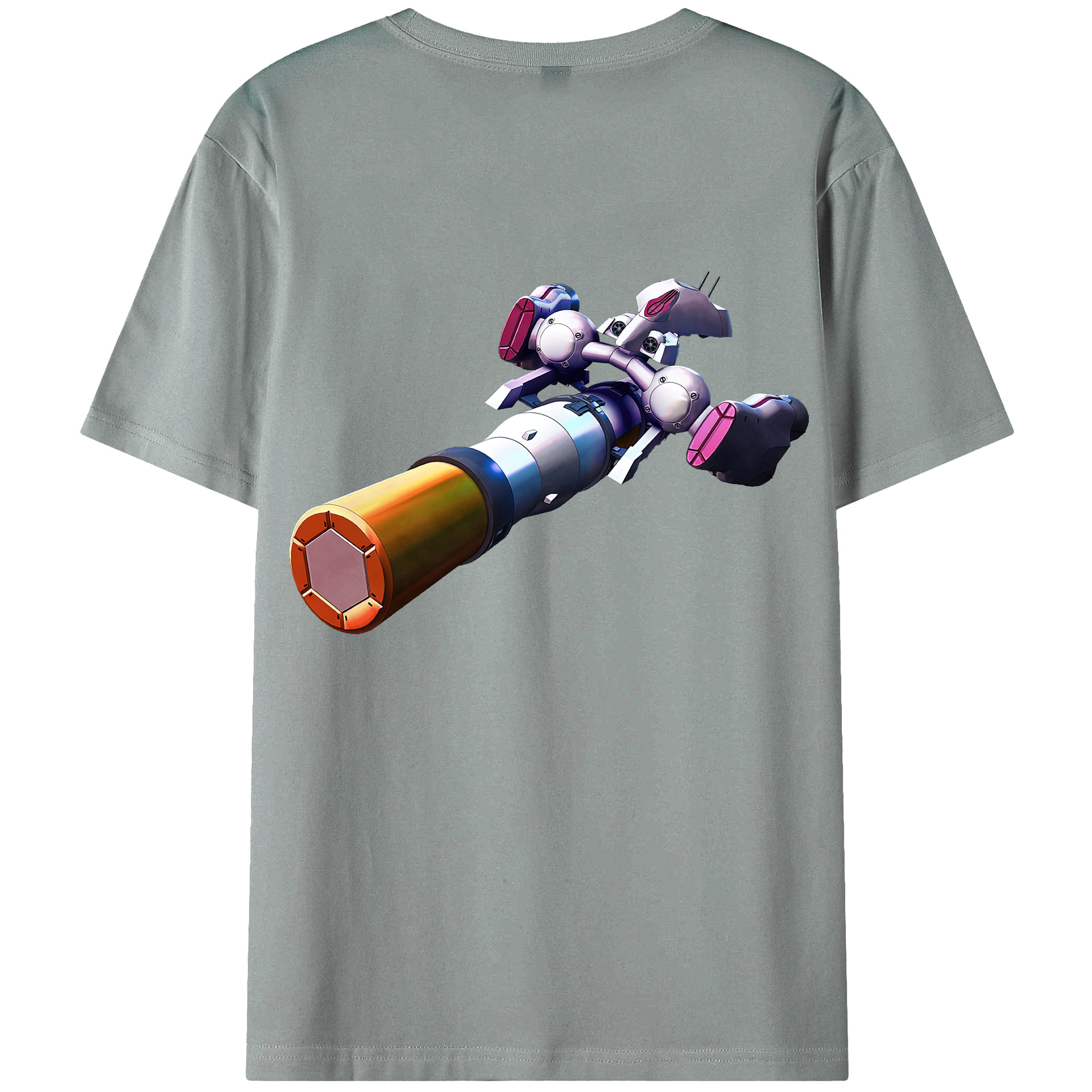 （画像用） 機動戦士ガンダム Mobile Suit Gundam 綿100％ メンズ半袖Tシャツ（バックプリント） 通気性
